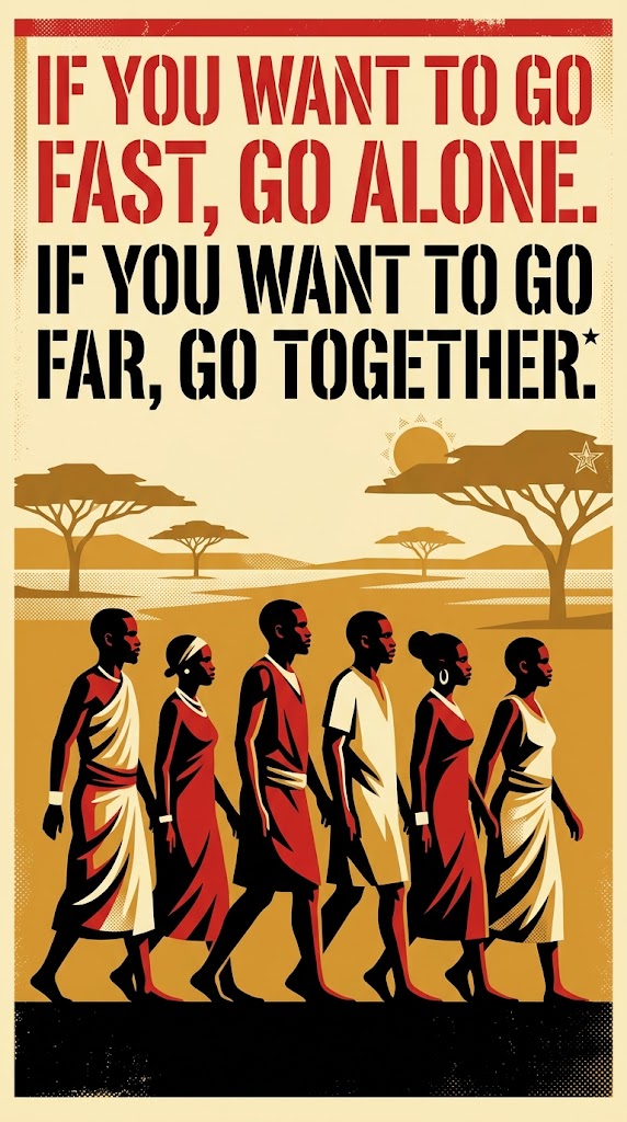 If you want to go fast, go alone. If you want to go far, go together