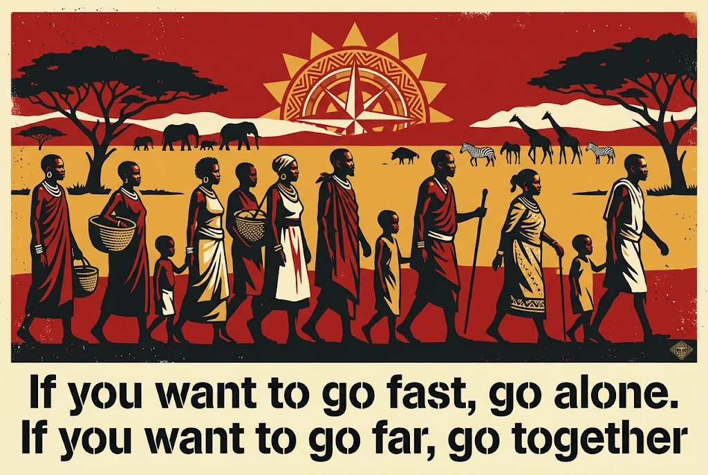 If you want to go fast, go alone. If you want to go far, go together